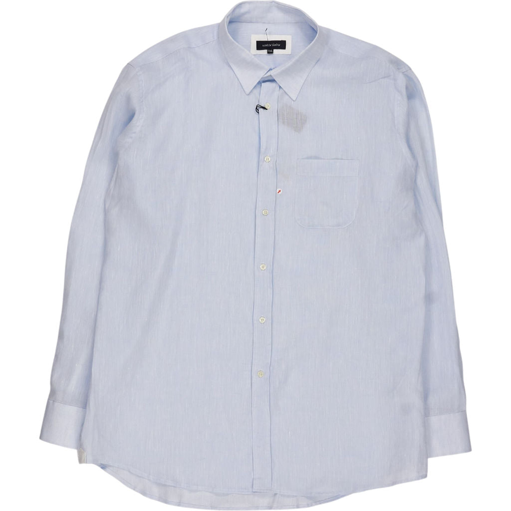 Walker Slater Blue Linen Shirt