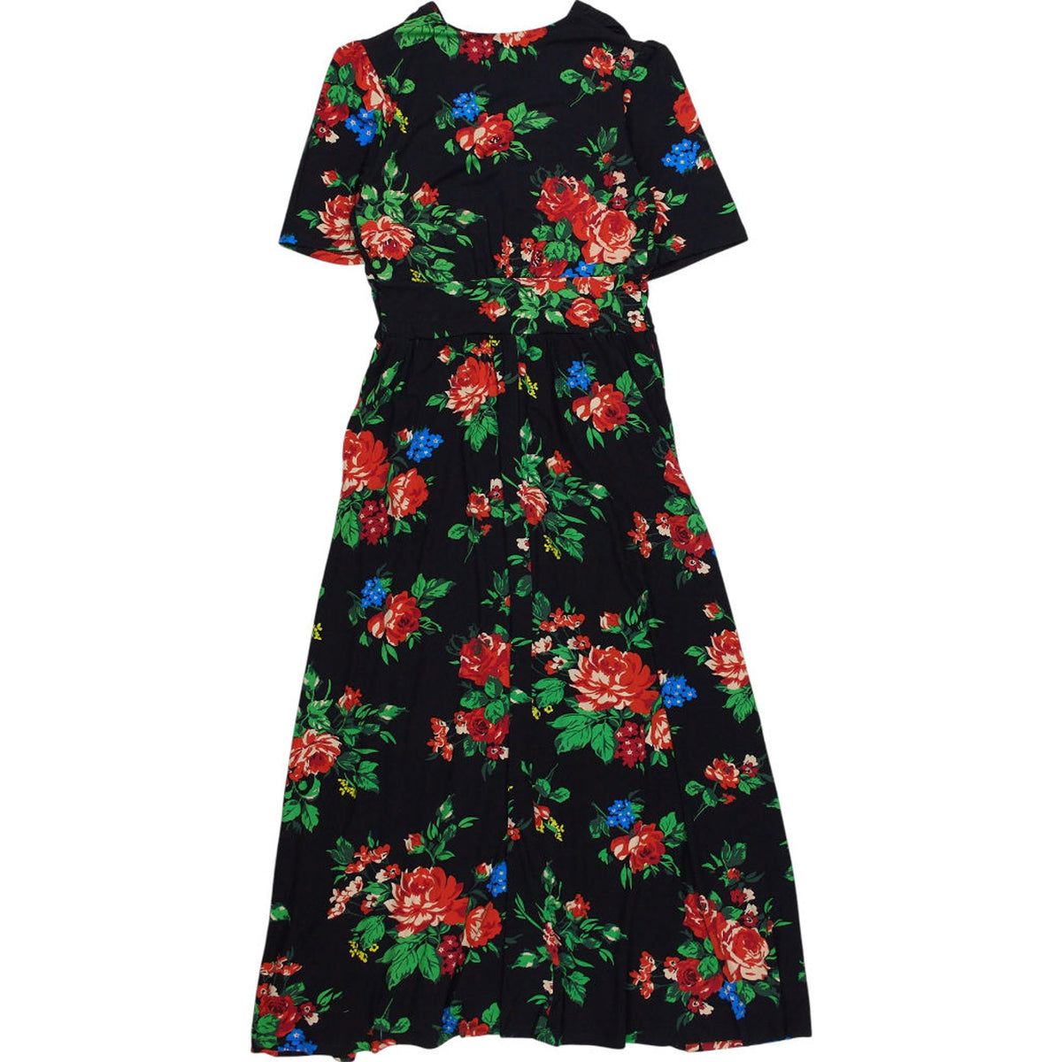 Joanie Thea Floral Black Midi Dress