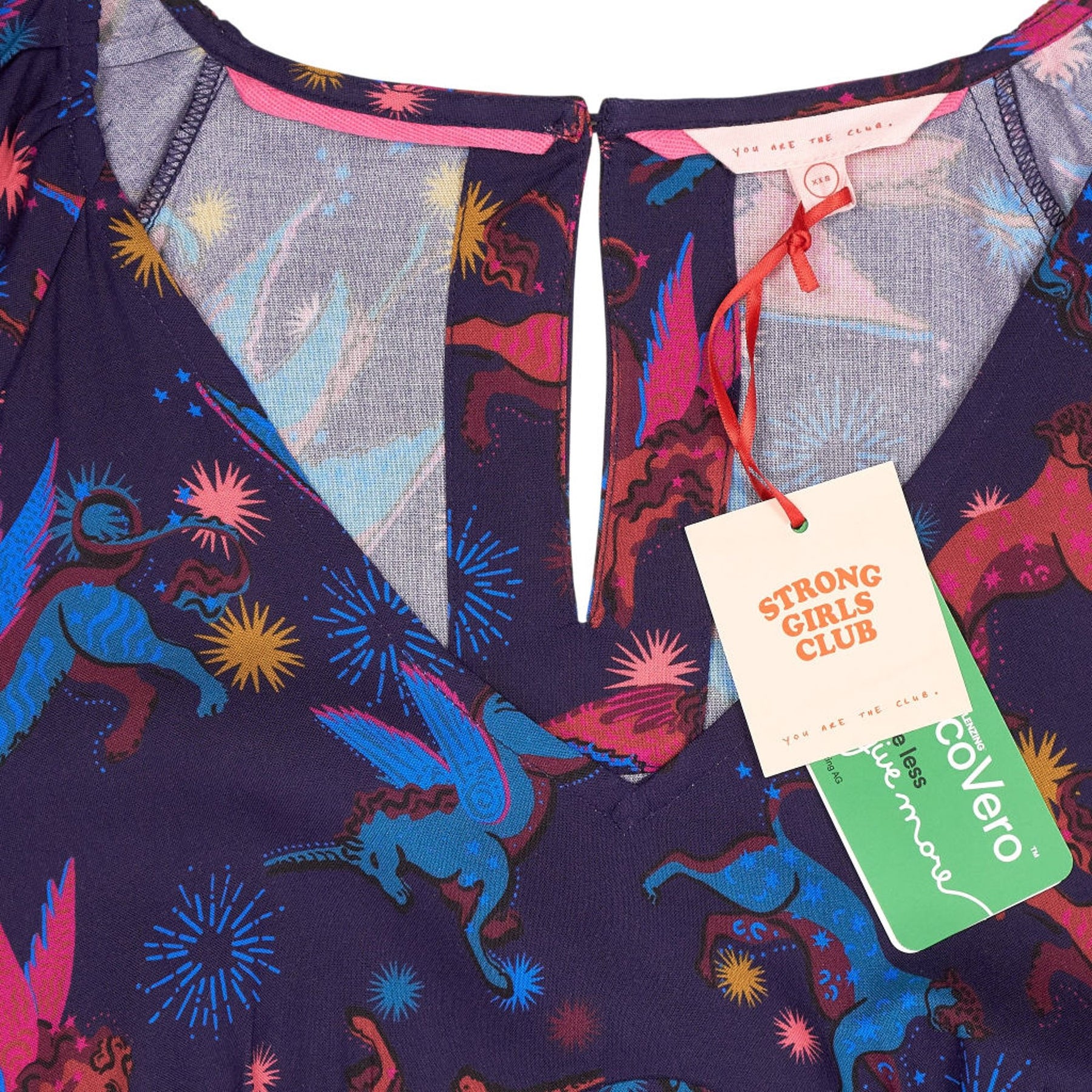 Strong Girls Club Blue Graphic Dress