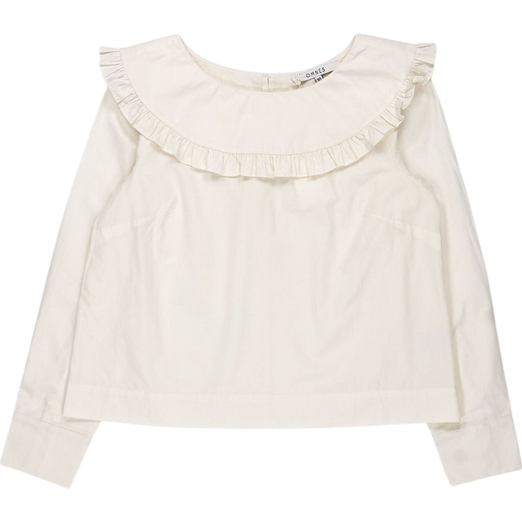 Omnes Cream Ruffle Blouse