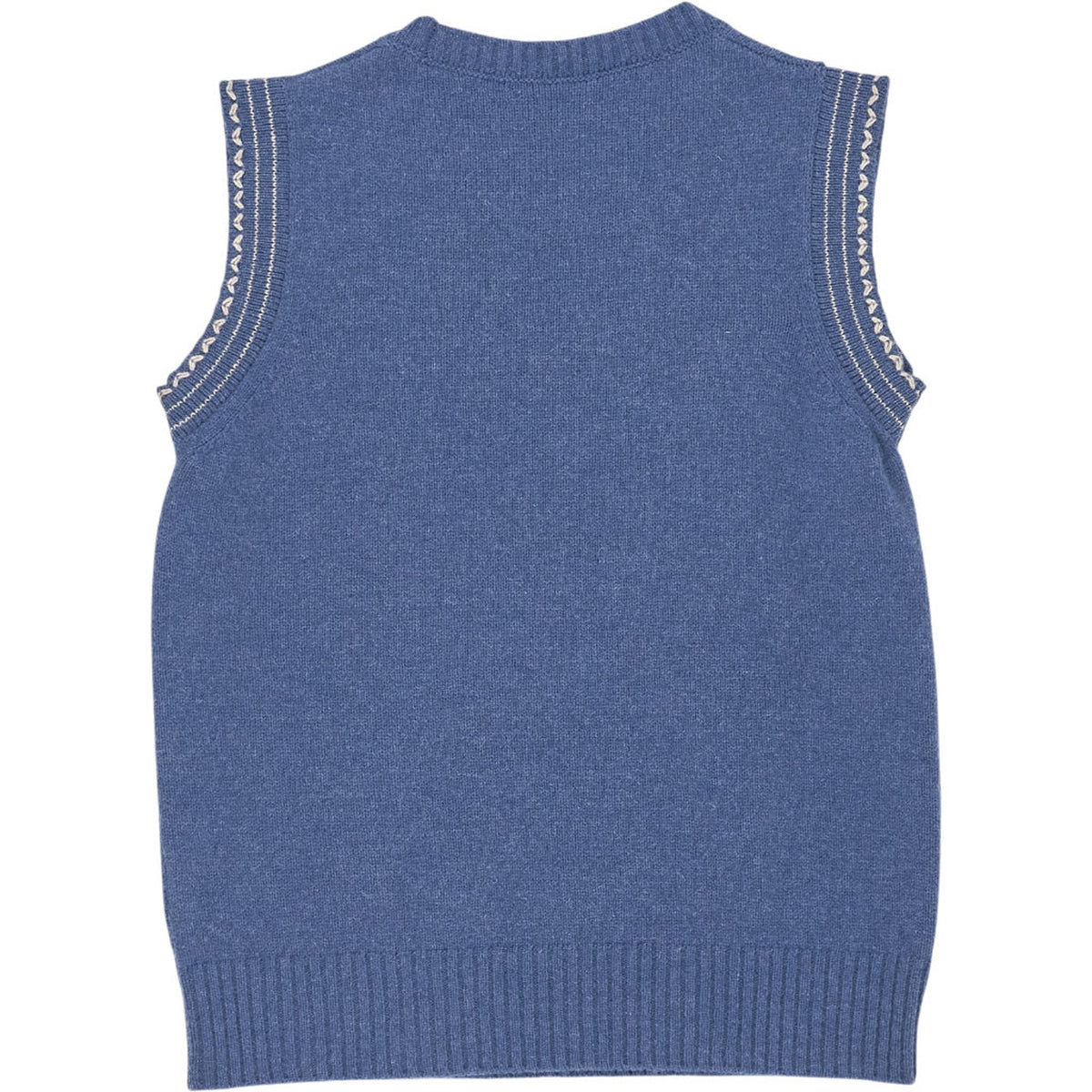 Beaufort Blue Wool Blend Sleeveless Knit Size label removed