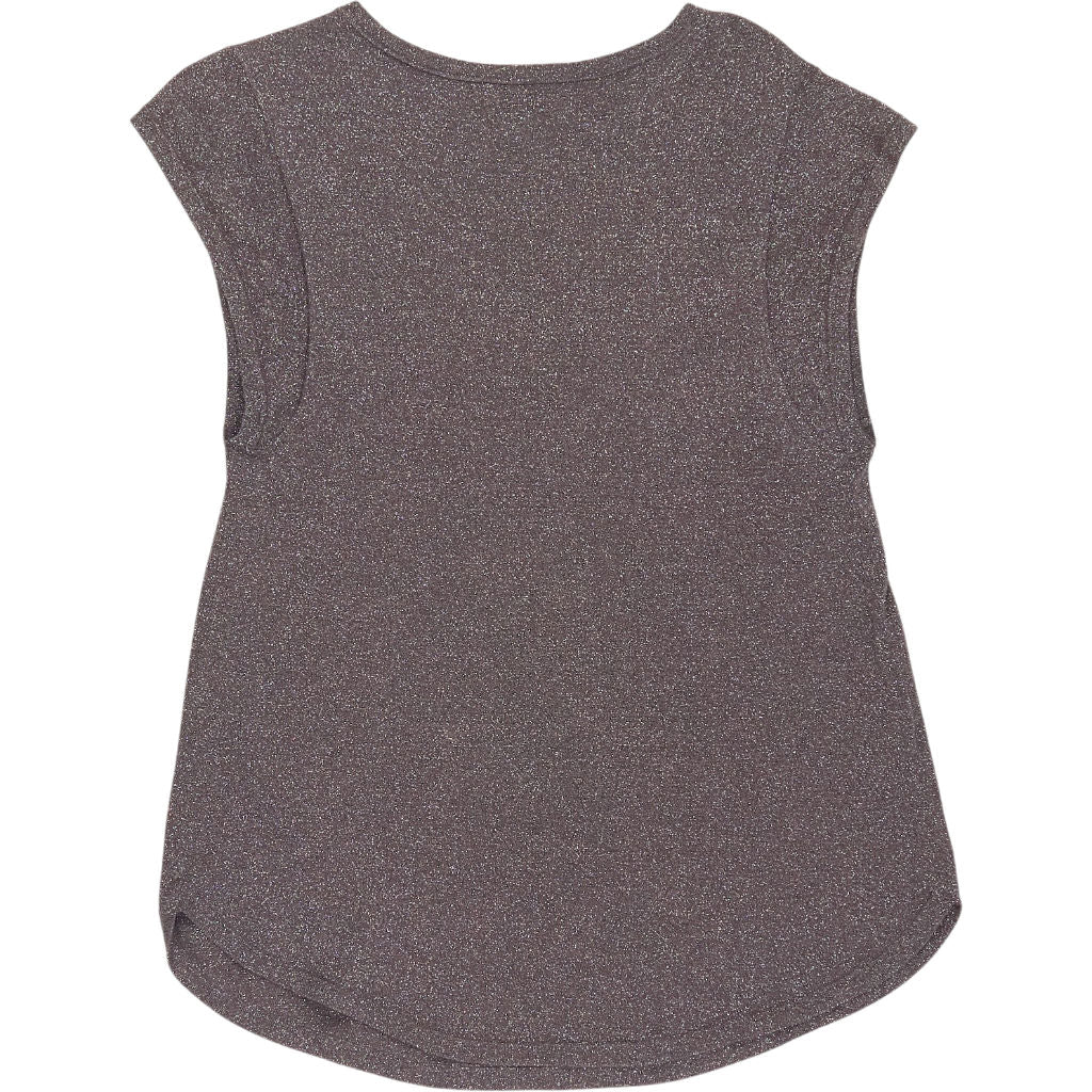 Brora Brown Metallic Knit Top