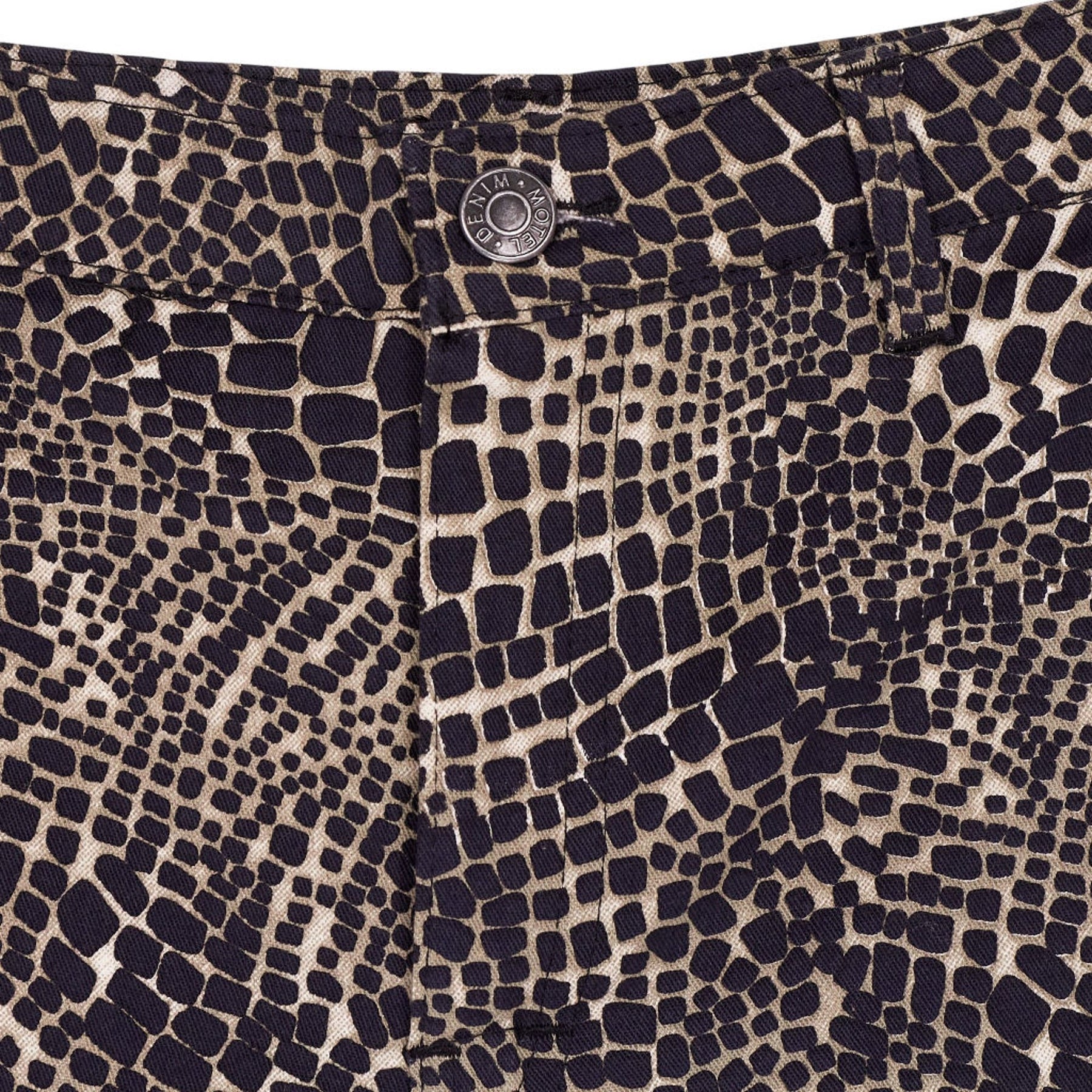 Motel Black Abstract Print Trousers
