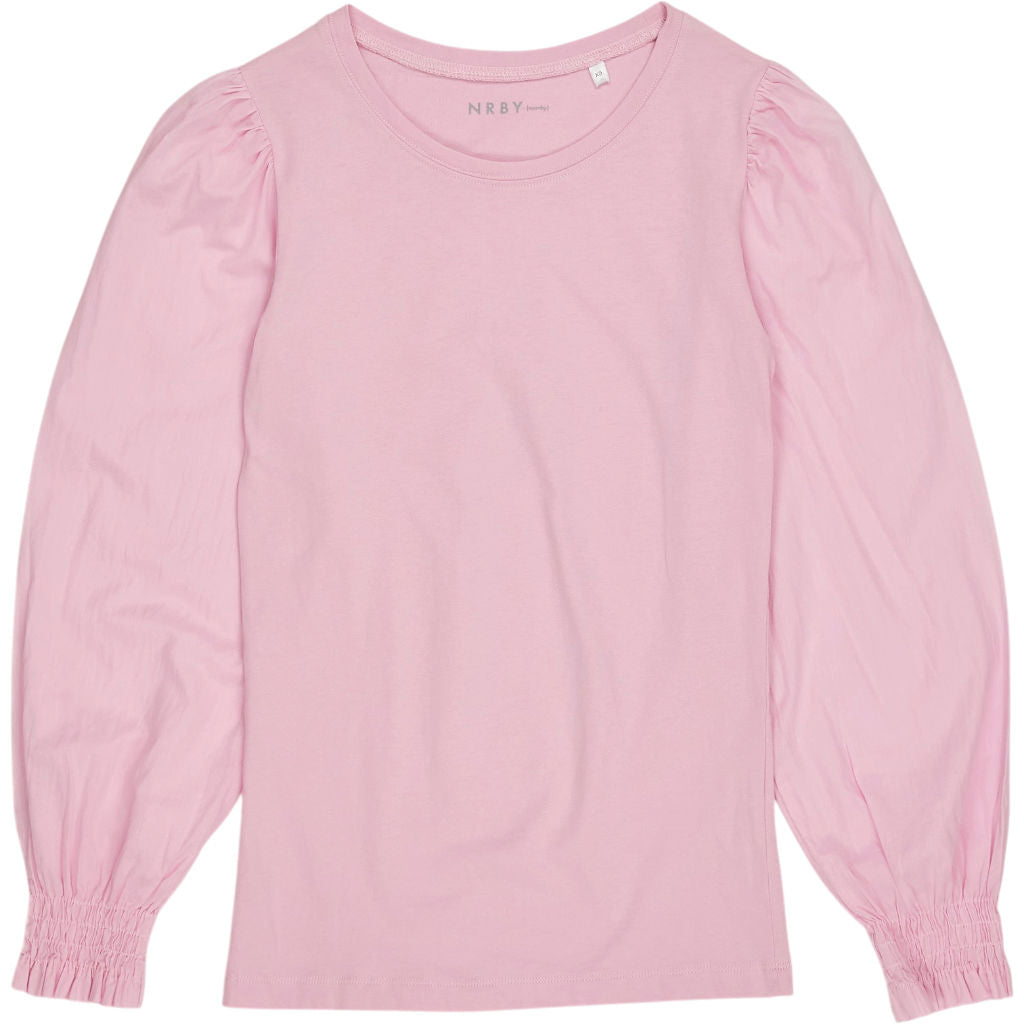 NRBY Pink Cotton Crew Top