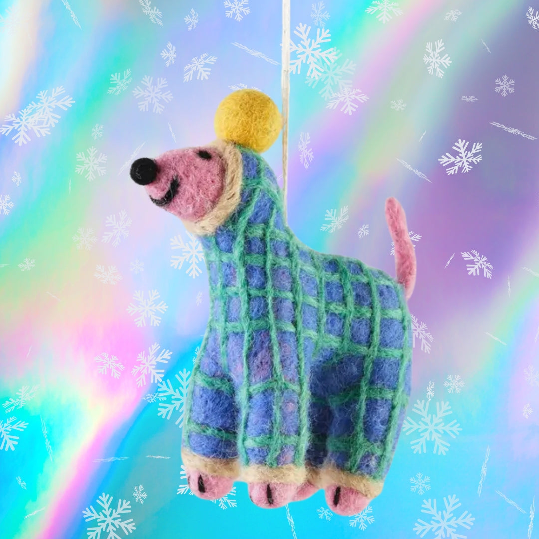 Jayla Dog Hanging Felt Ornament