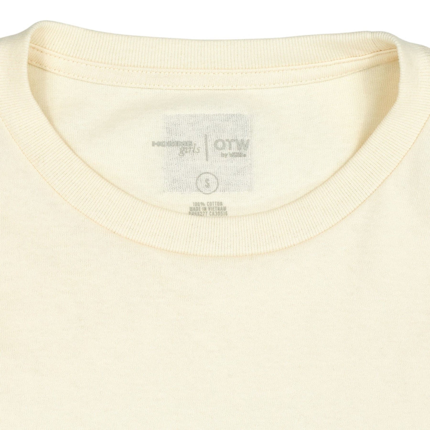 Vans Cream Cropped Long Sleeve Top