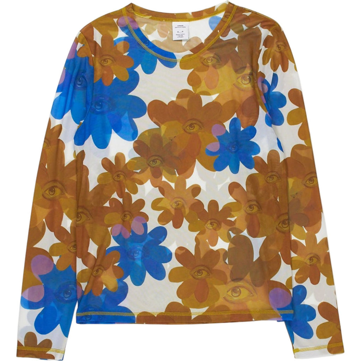 Urban Outfitters Floral Mesh Top