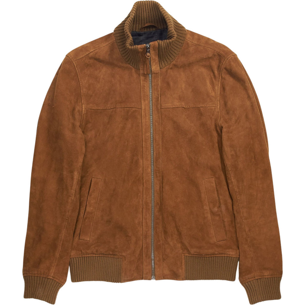 Superdry Brown Suede Bomber Jacket
