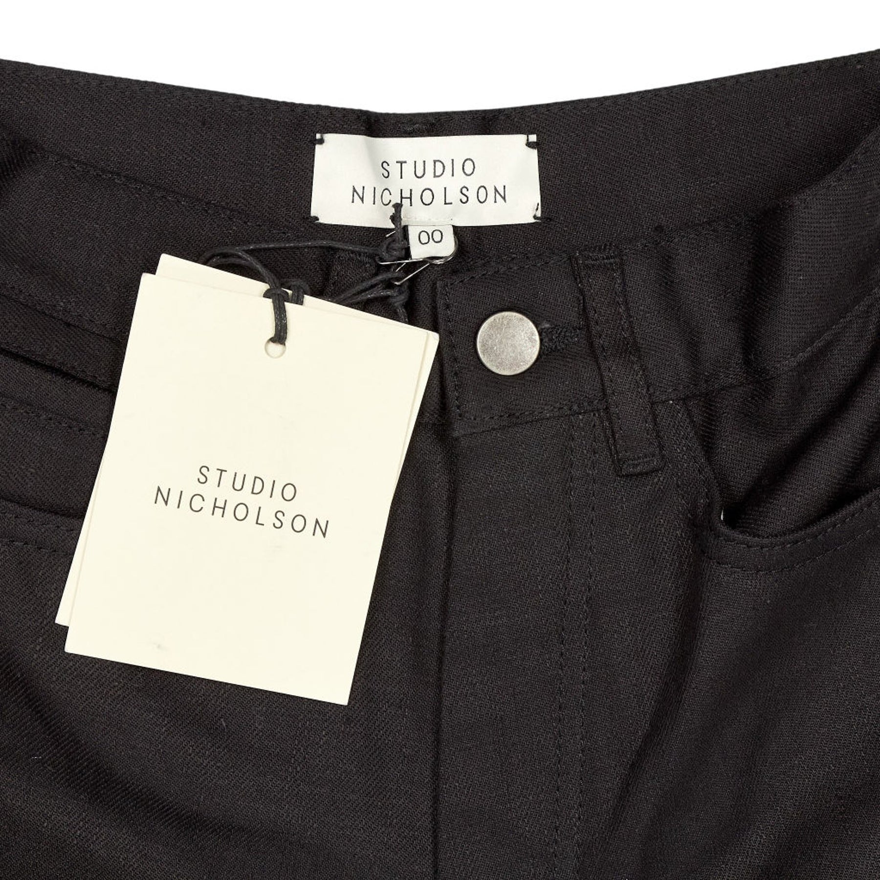 Studio Nicholson Black Selvedge Denim Pants