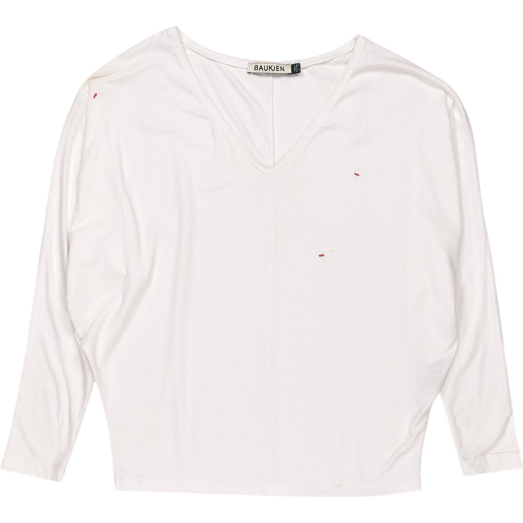 Baukjen White V-Neck Top
