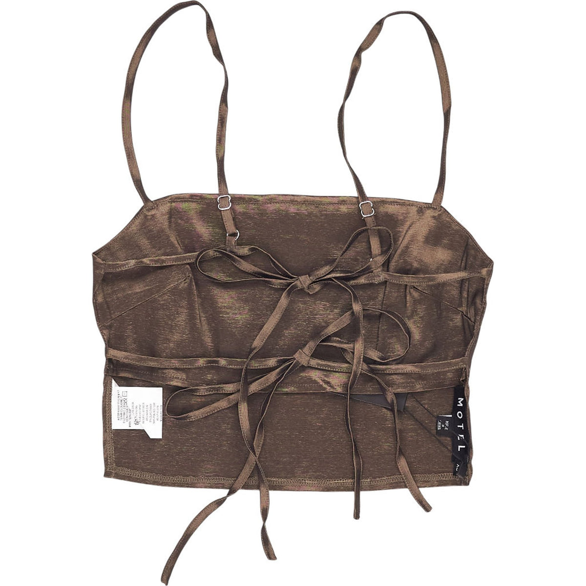 Motel Bronze Satin Merita Top