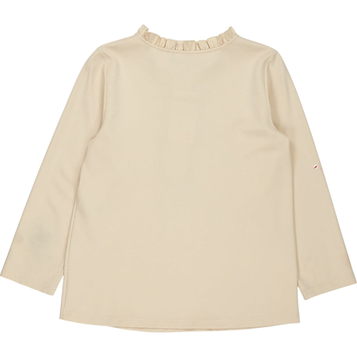Wyse Cream Frill Neck Top