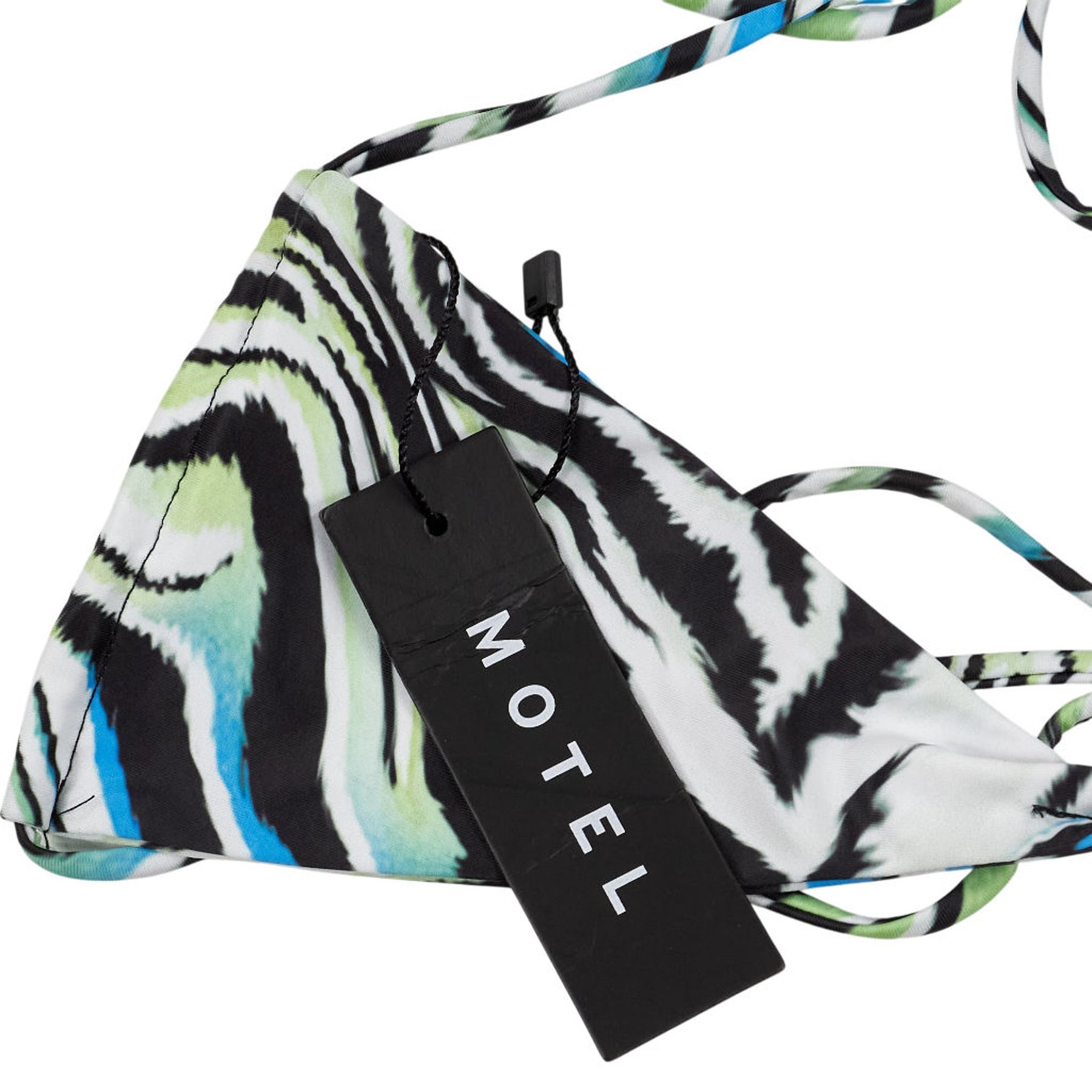 Motel Zebra Print Lante Bikini Top