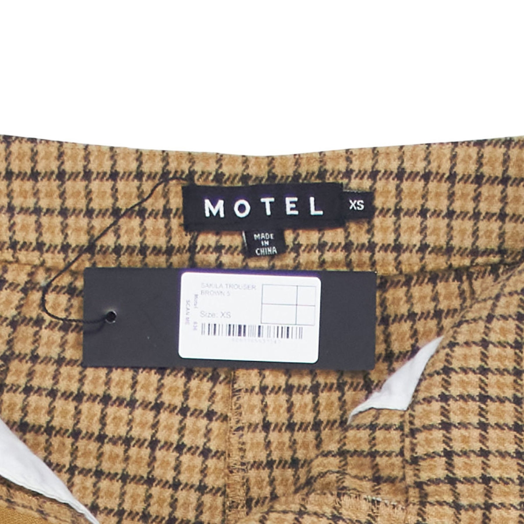 Motel Brown Sarila Trousers Wool Blend