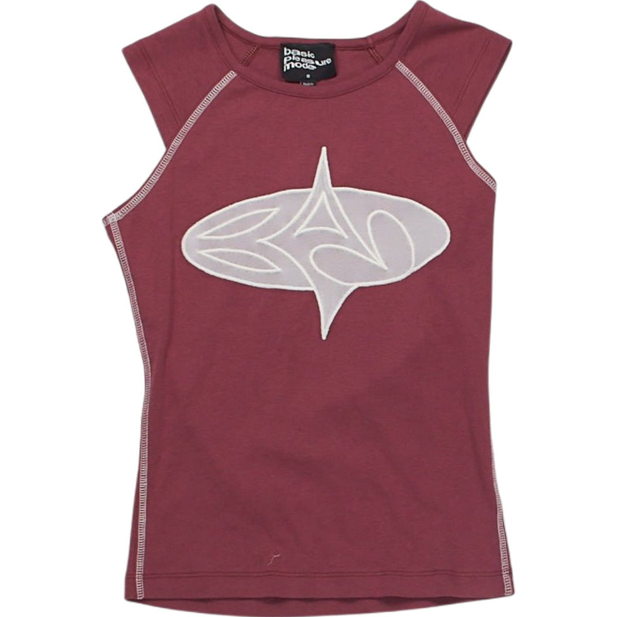 Basic Pleasure Mode Maroon Sleeveless Top