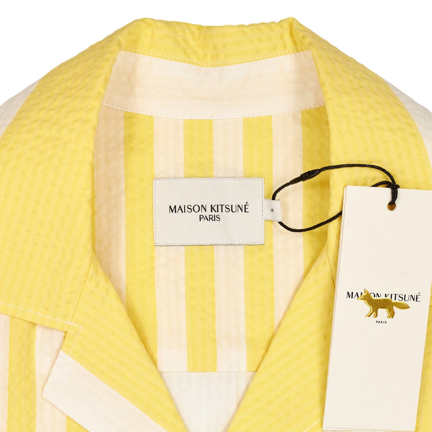 Maison Kitsuné Lemon Striped Shirt