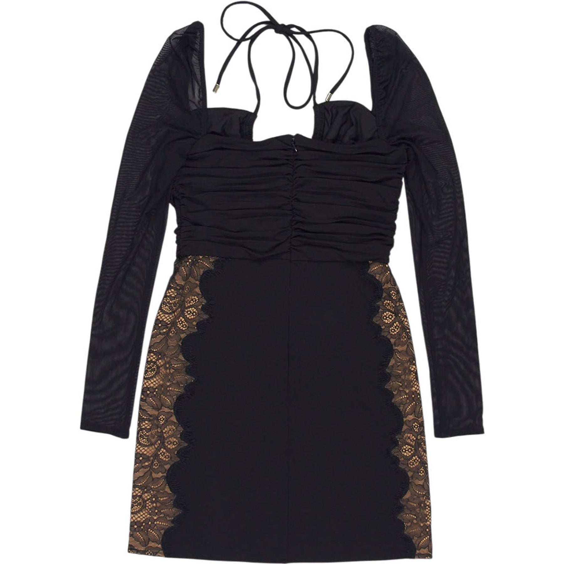 Self-Portrait Black Jersey Cut Out Mini Dress