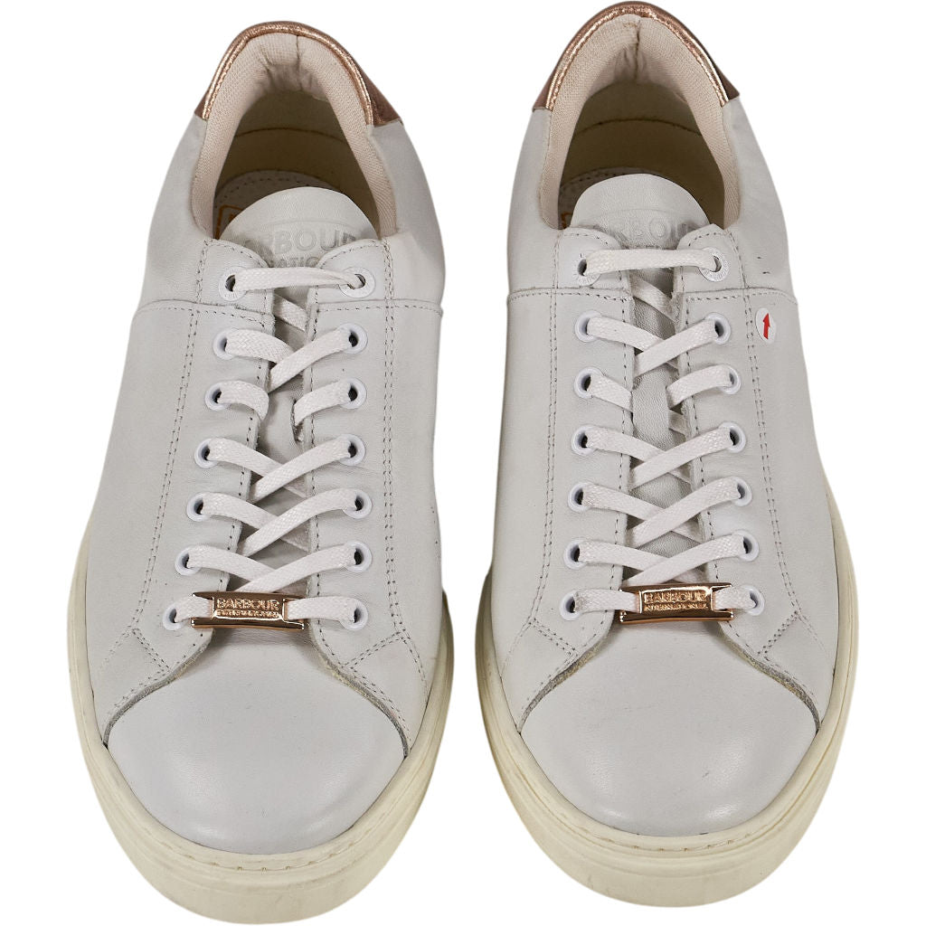 Barbour Grey Leather Trainers