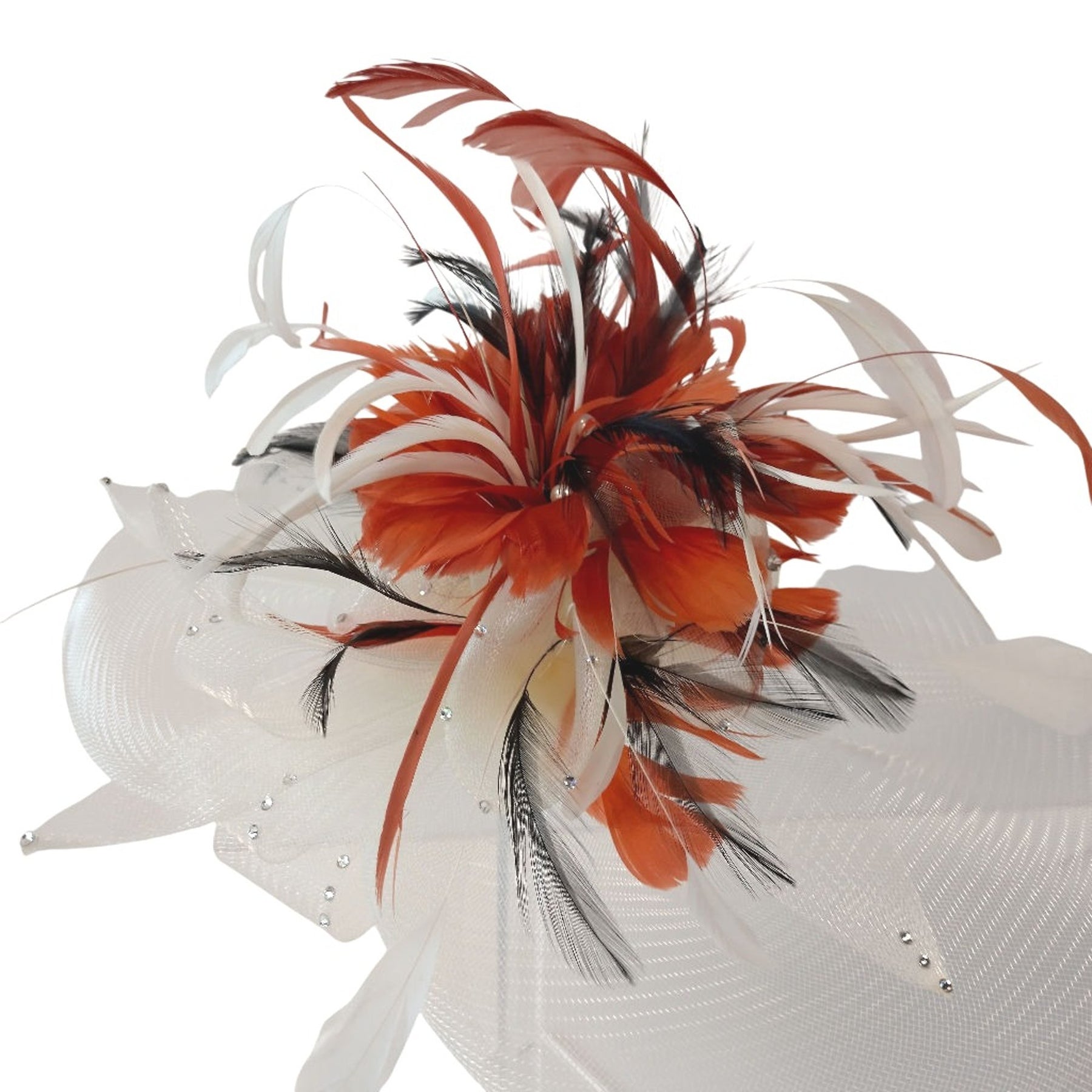 Magpie Accessories Ivory Feather Fascinator