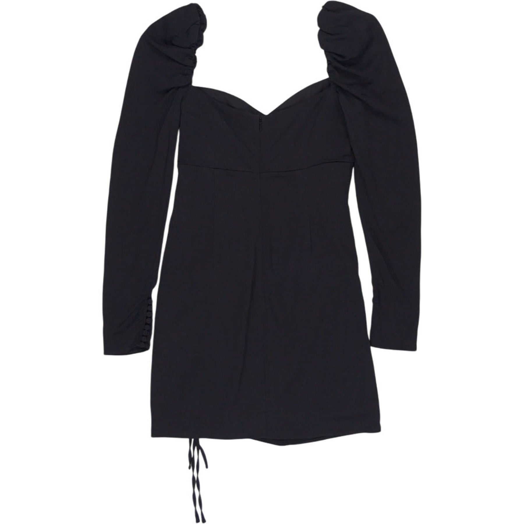 Self-Portrait Black Crepe Wrap Mini Dress