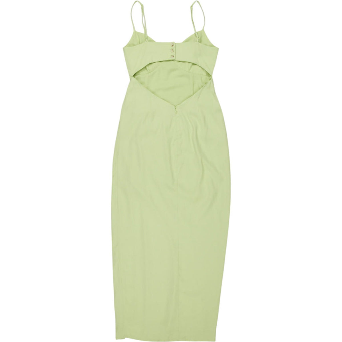 Self-Portrait Green Crepe Wrap Midi Dress