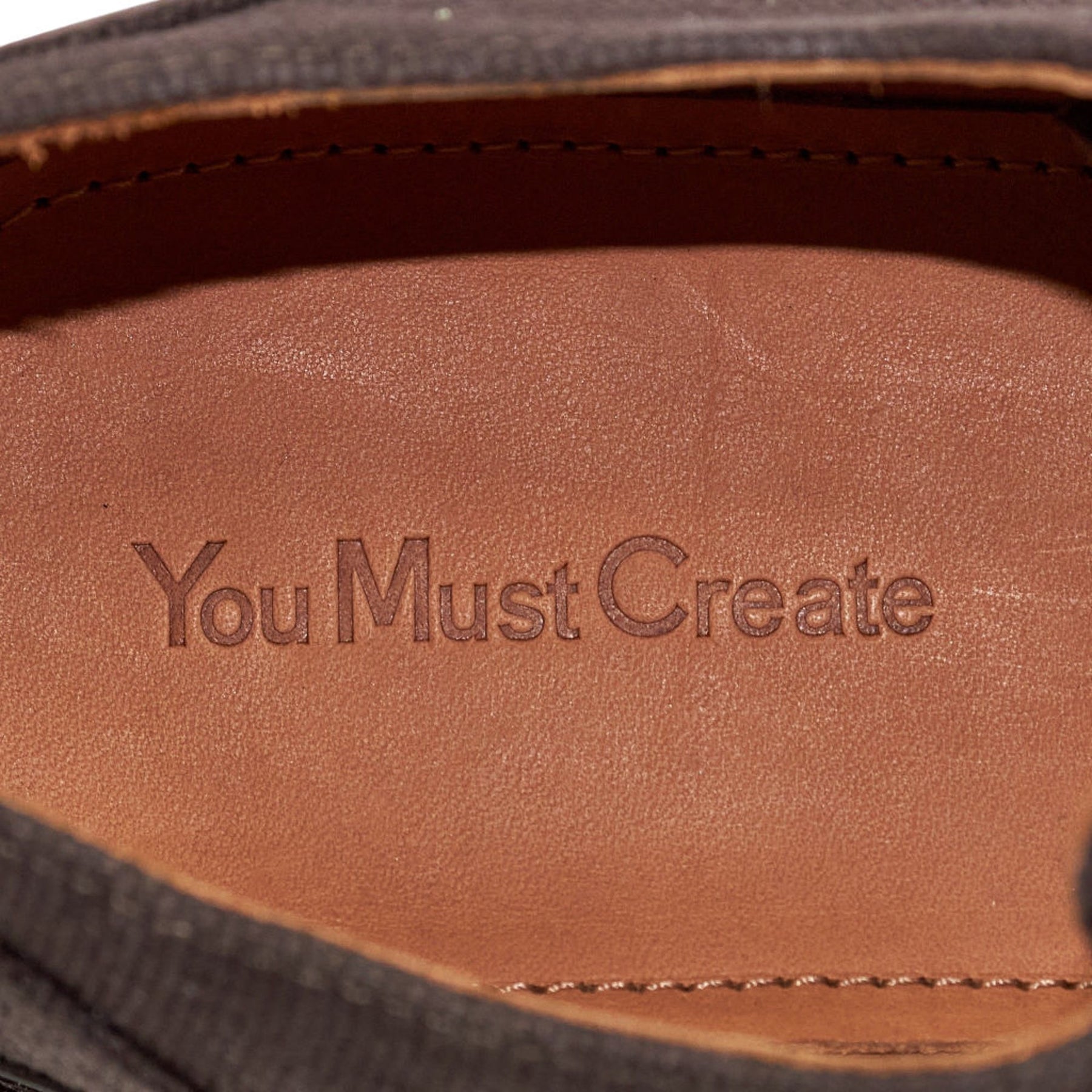 YMC Brown Canvas Chunky Sole Shoes
