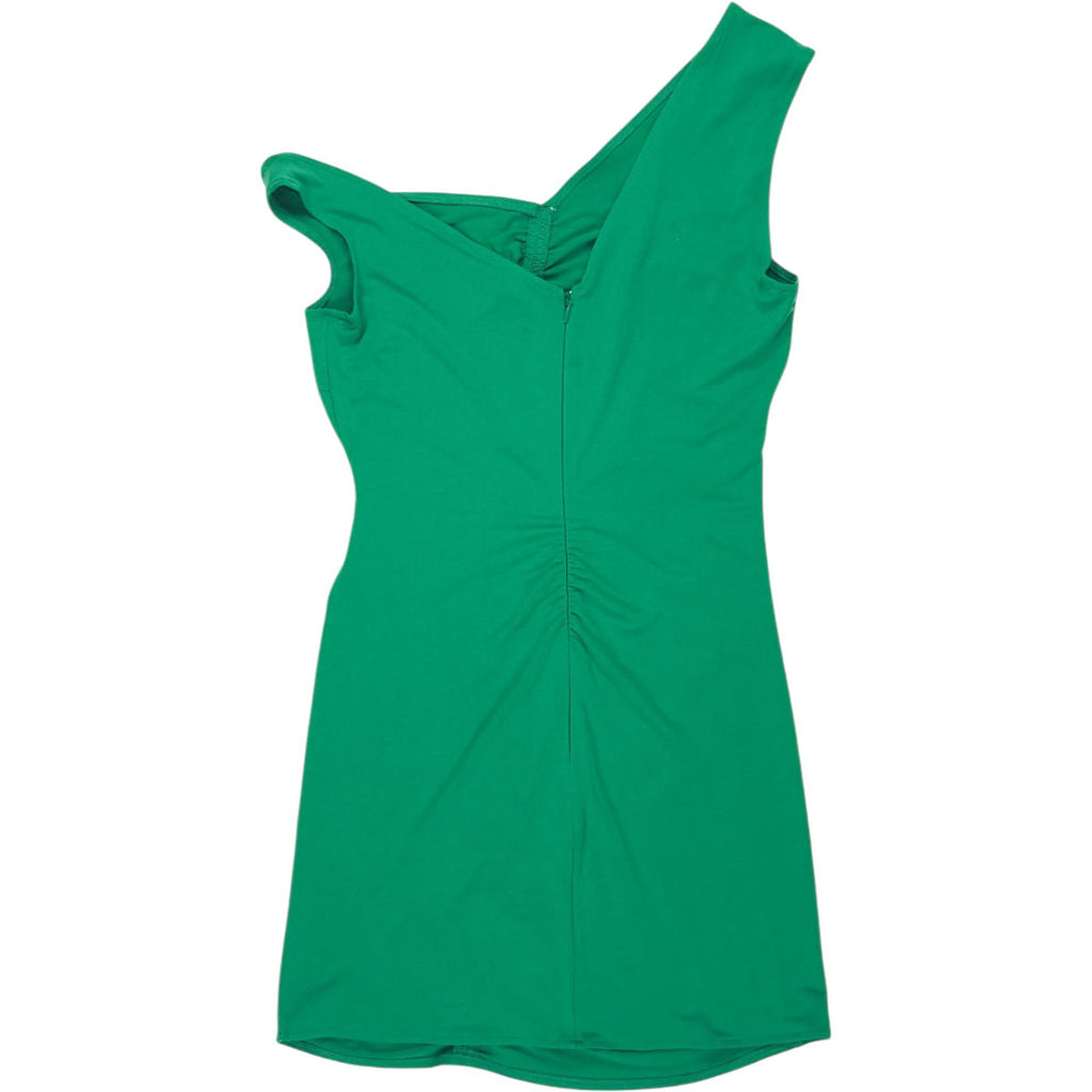 Self-Portrait Green One Shoulder Mini Dress