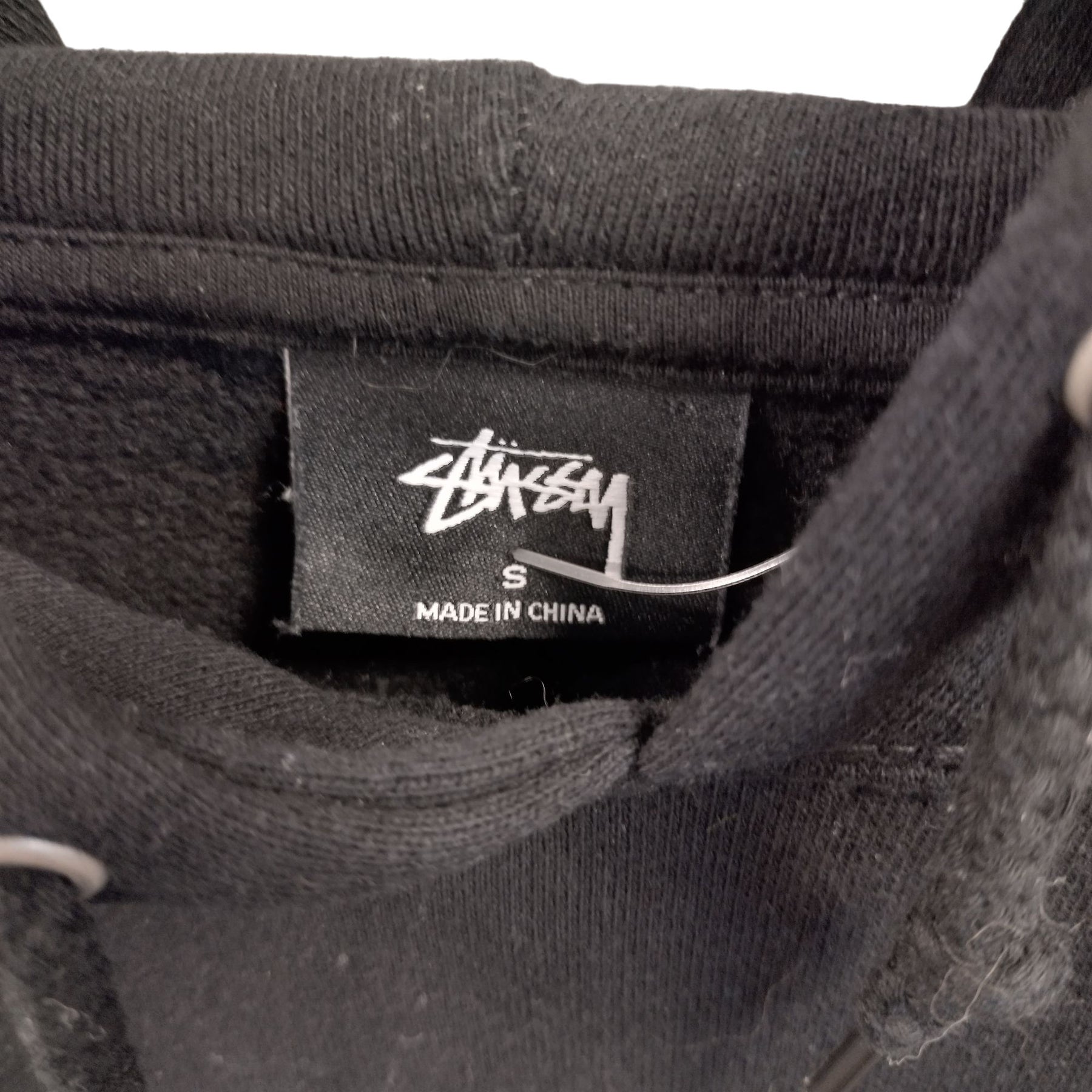 Stussy Black Hoodie Cotton Blend