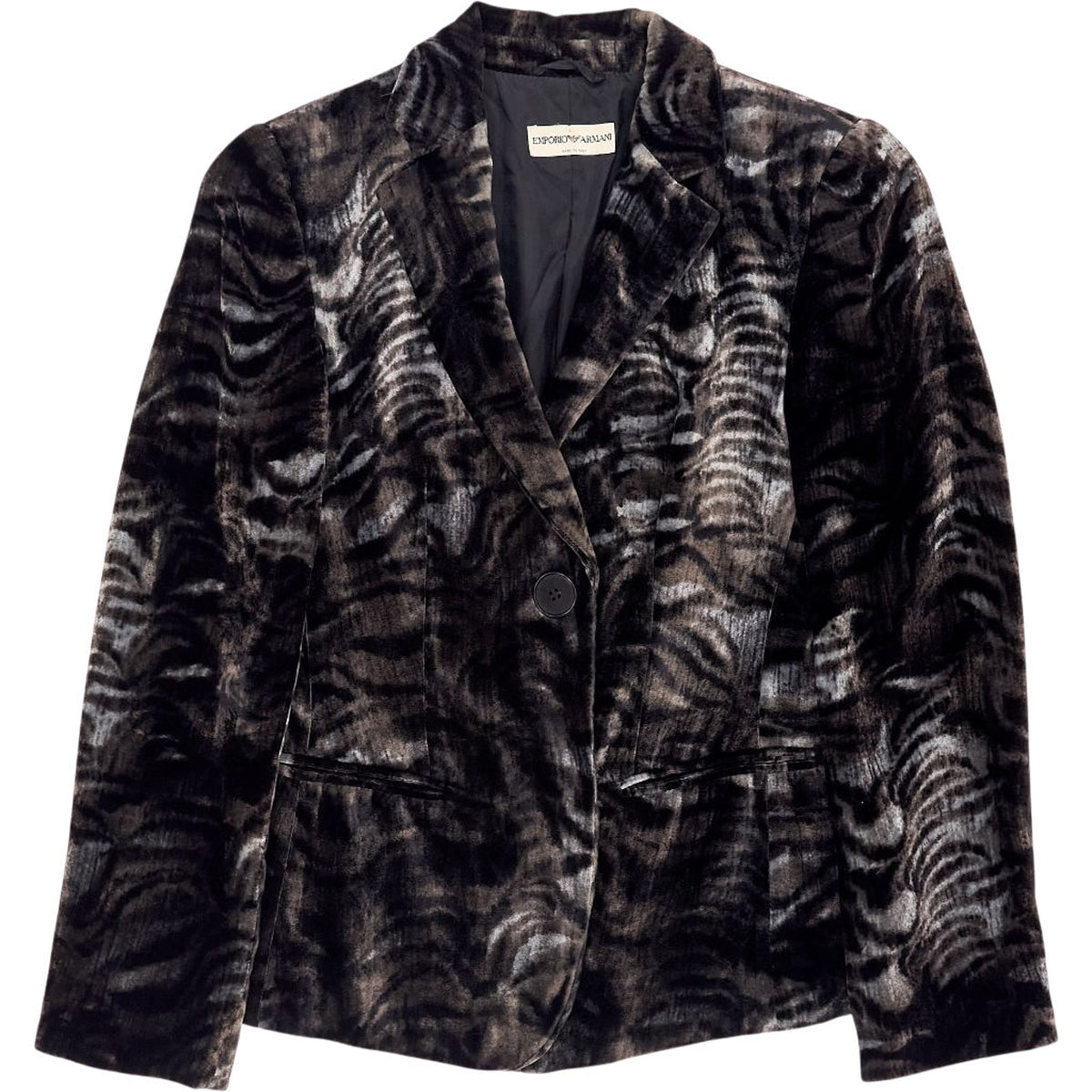 Emporio Armani Brown Patterned Blazer