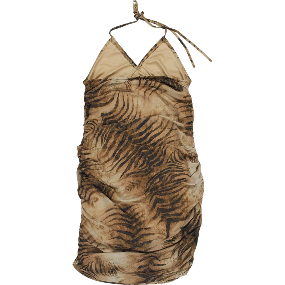 Motel Beige Animal Print Dress