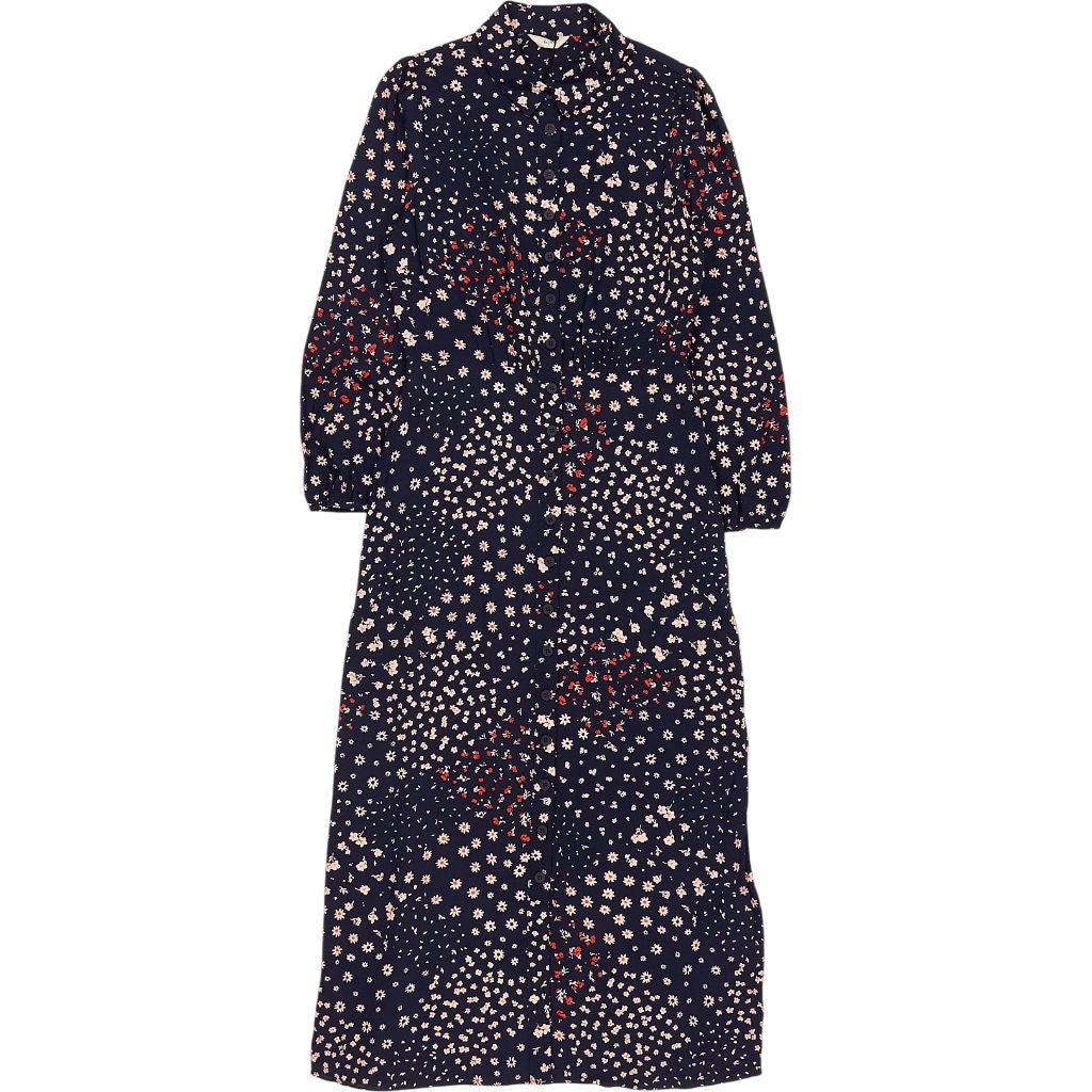 Hush Navy Floral Mini Shirt Dress