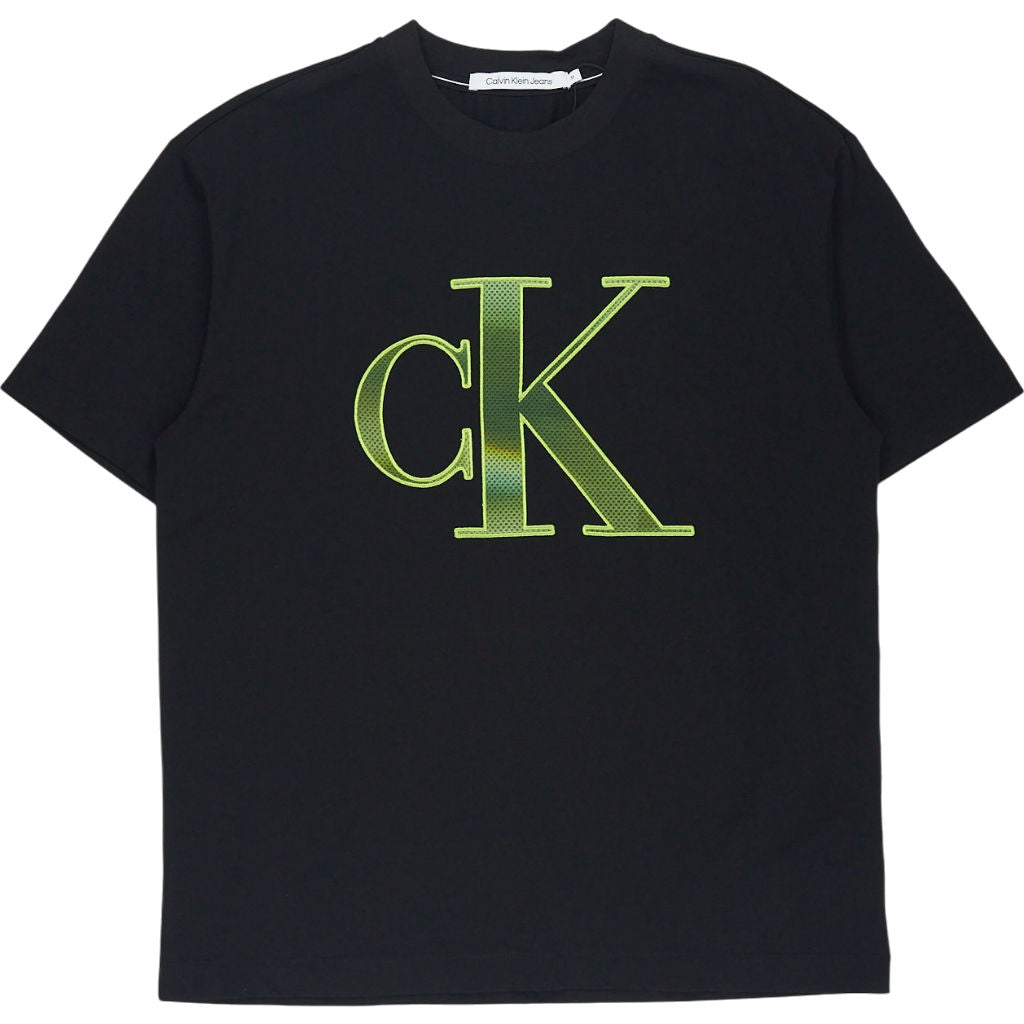 Calvin Klein Black Perforated Logo T-Shirt