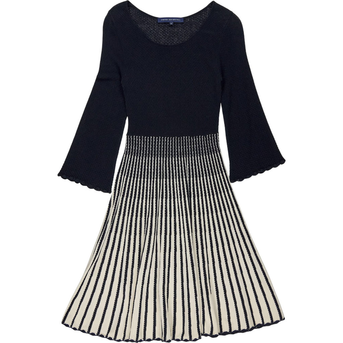 French Connection Black Stripe Dress