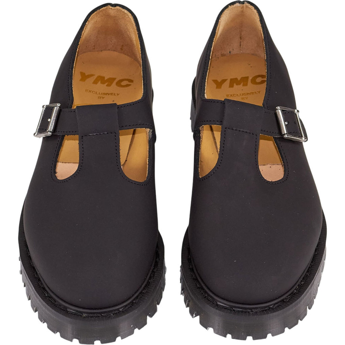 YMC Black Buckle Shoes
