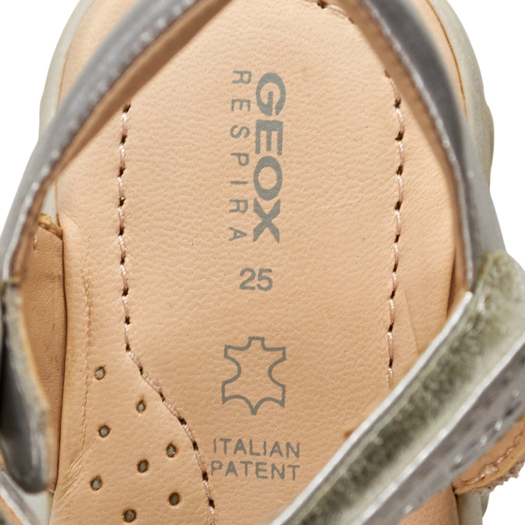 Geox Silver Flower Sandals Kids