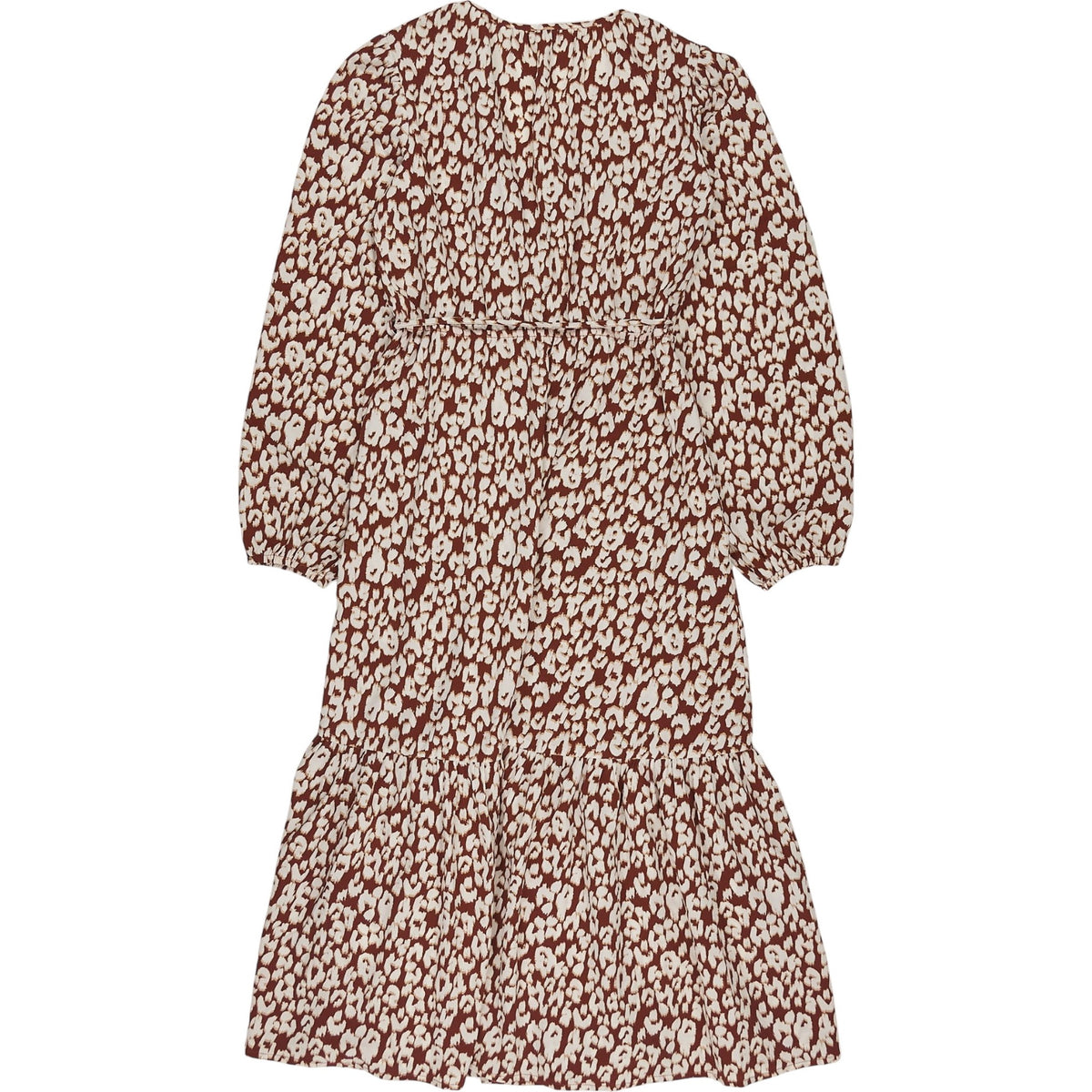 OMNES Brown Leopard Print Dress