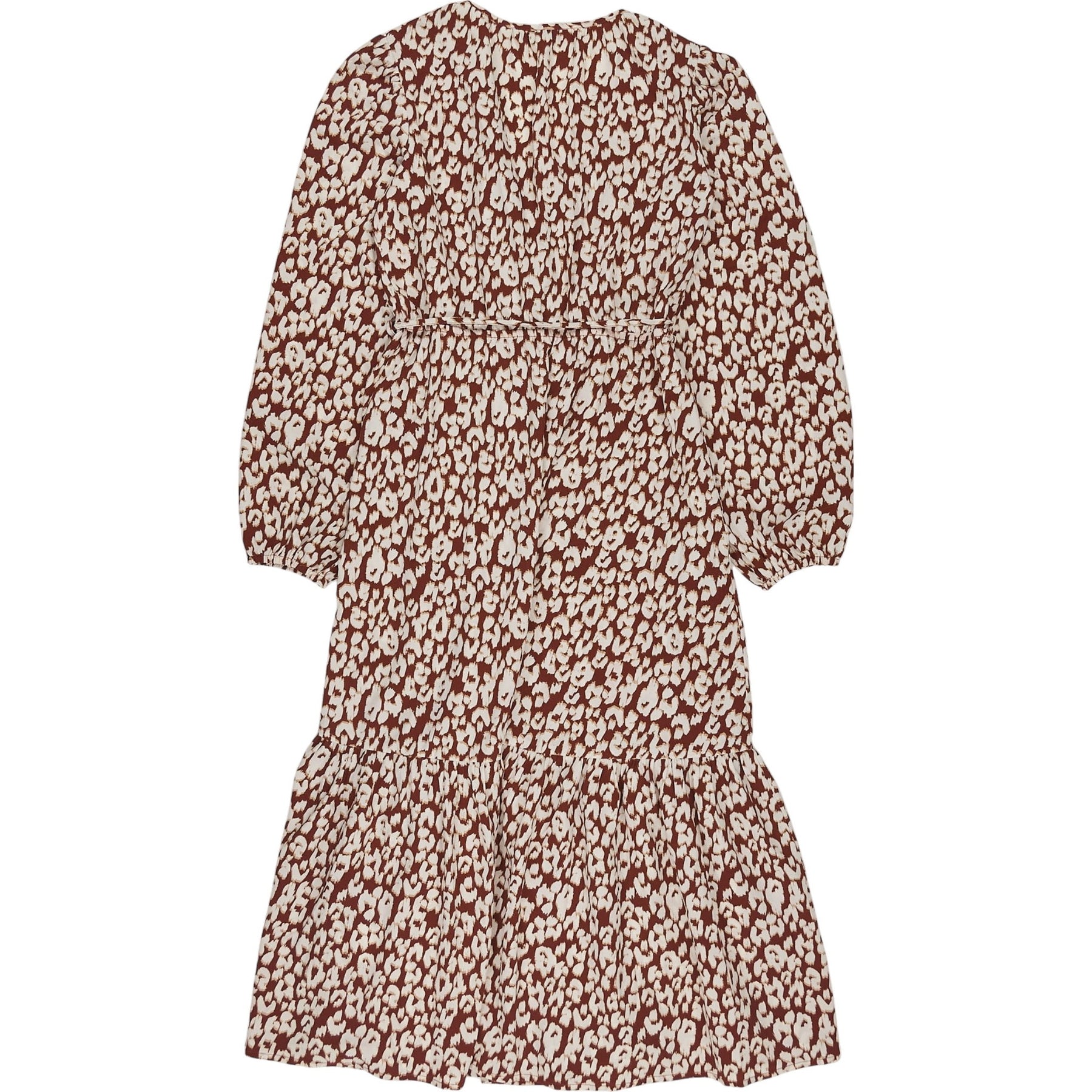 OMNES Brown Leopard Print Dress