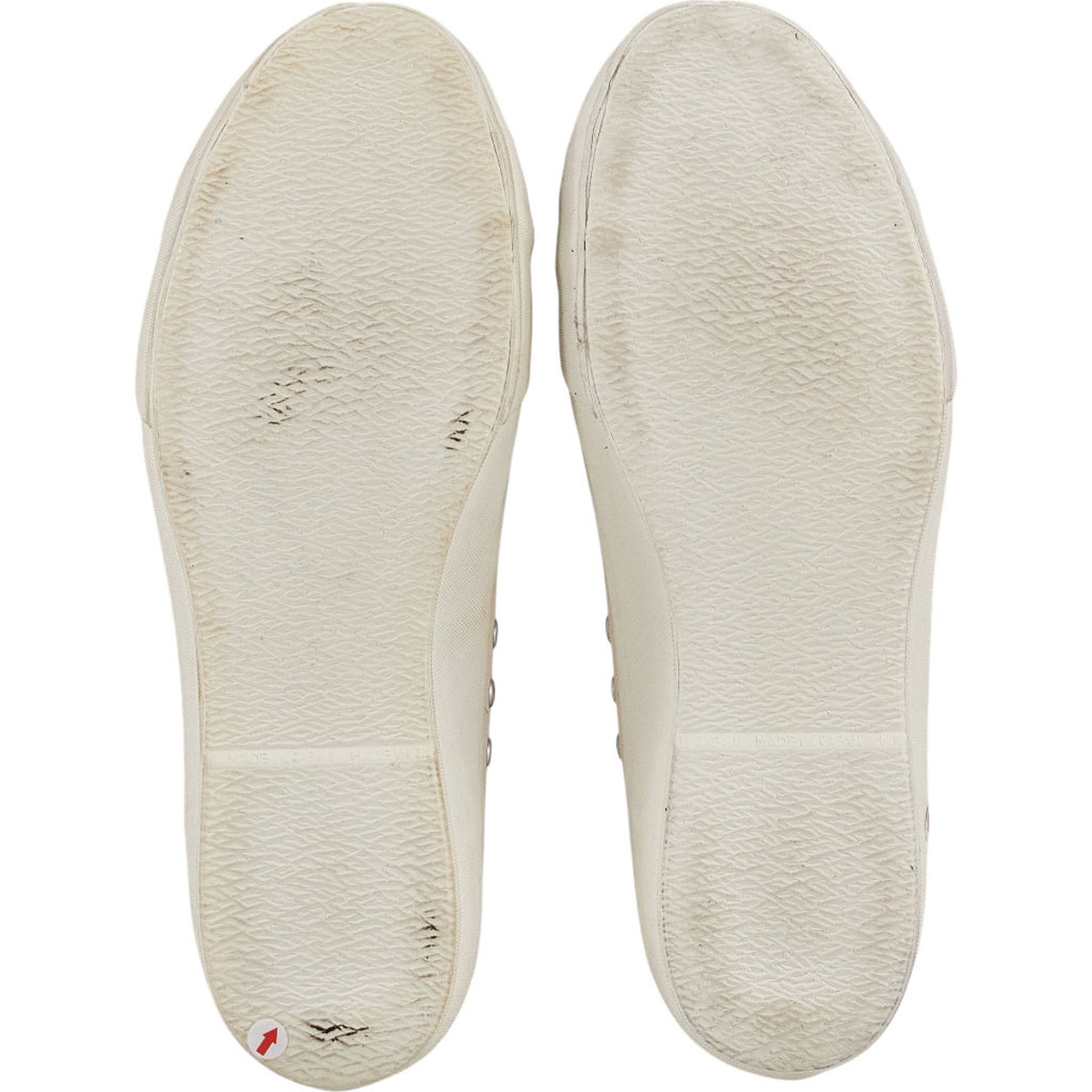 YMC Cream Canvas Trainers