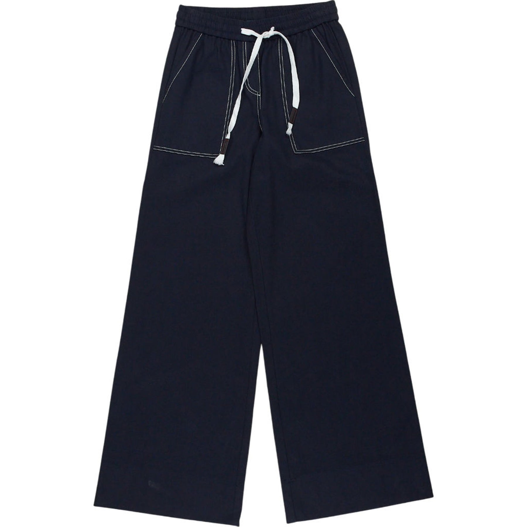 WYSE Navy Wide Leg Trousers