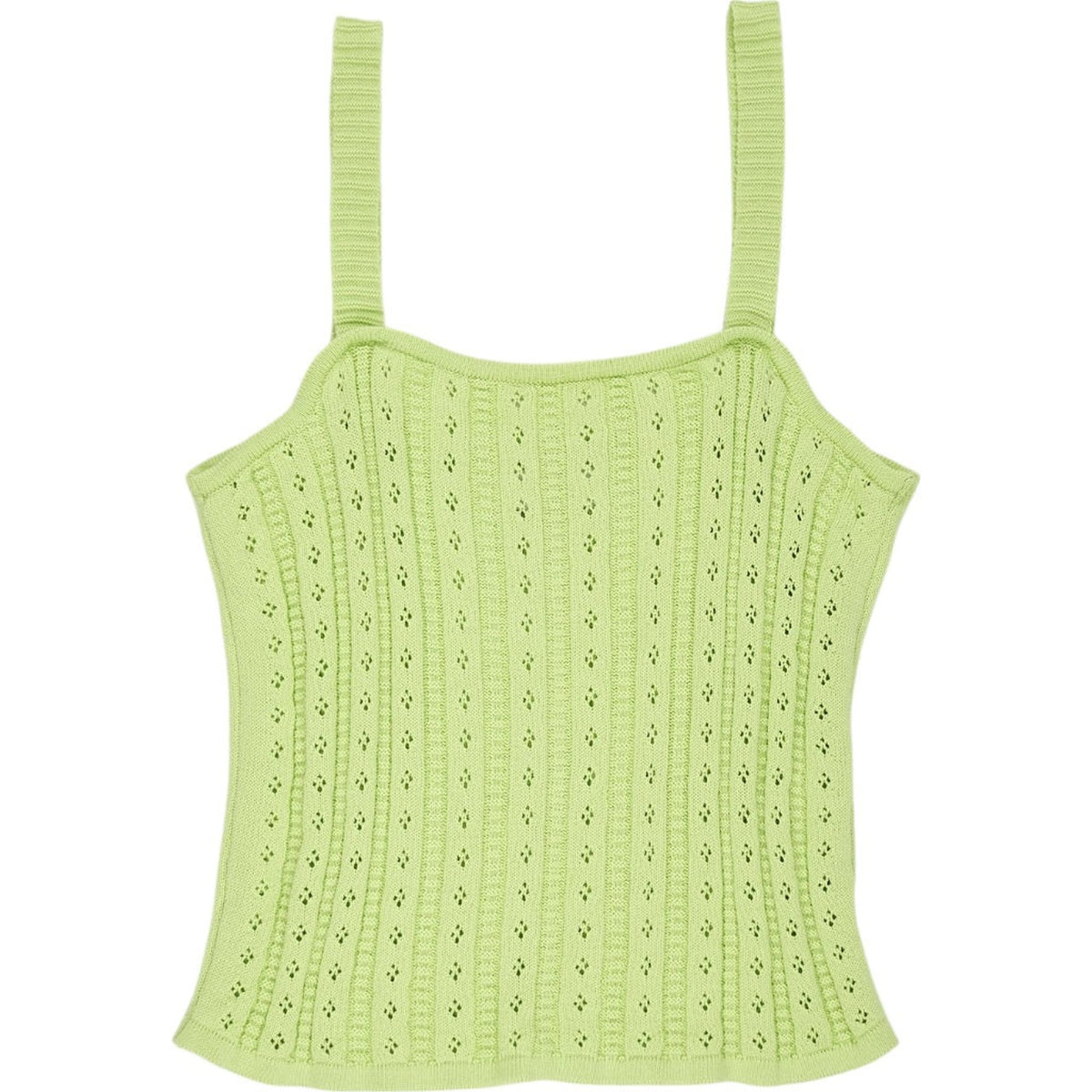 Omnes Green Knit Strappy Top