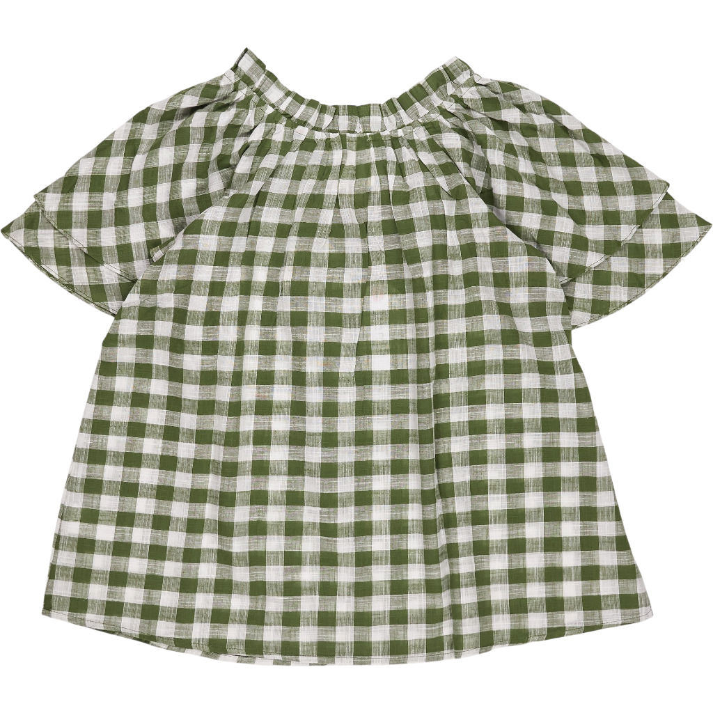 Bonte Aloe Green Check Mina Top