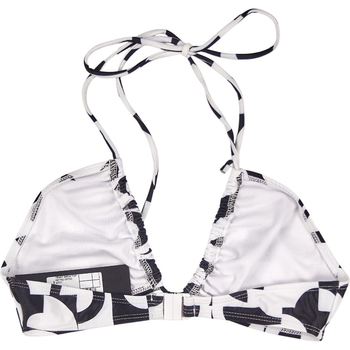 Motel Black White Yessy Bikini Top