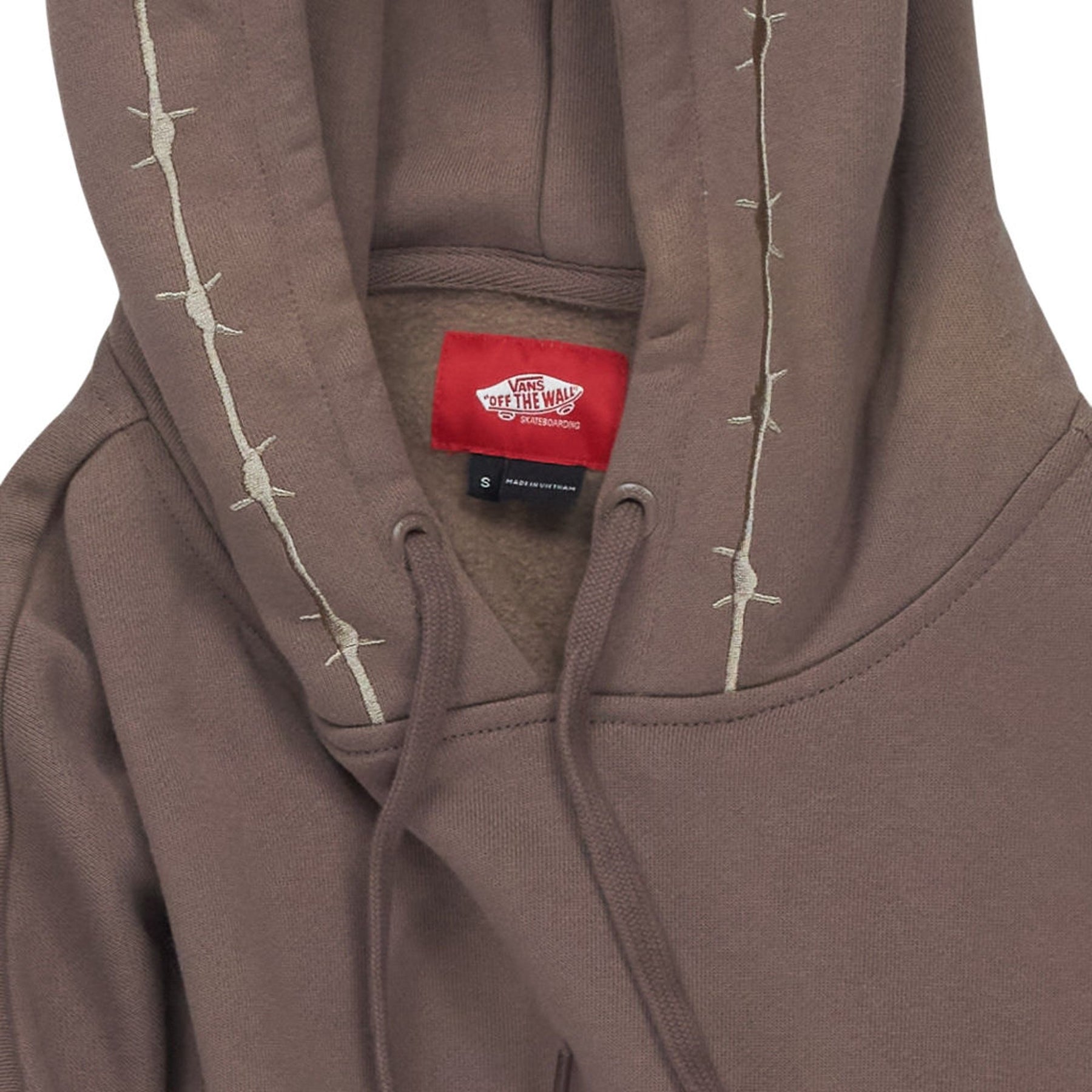 Vans Deep Taupe Embroidered Hoodie