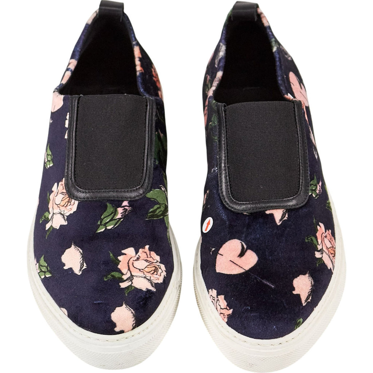 Mother of Pearl Floral Slip-On Sneakers