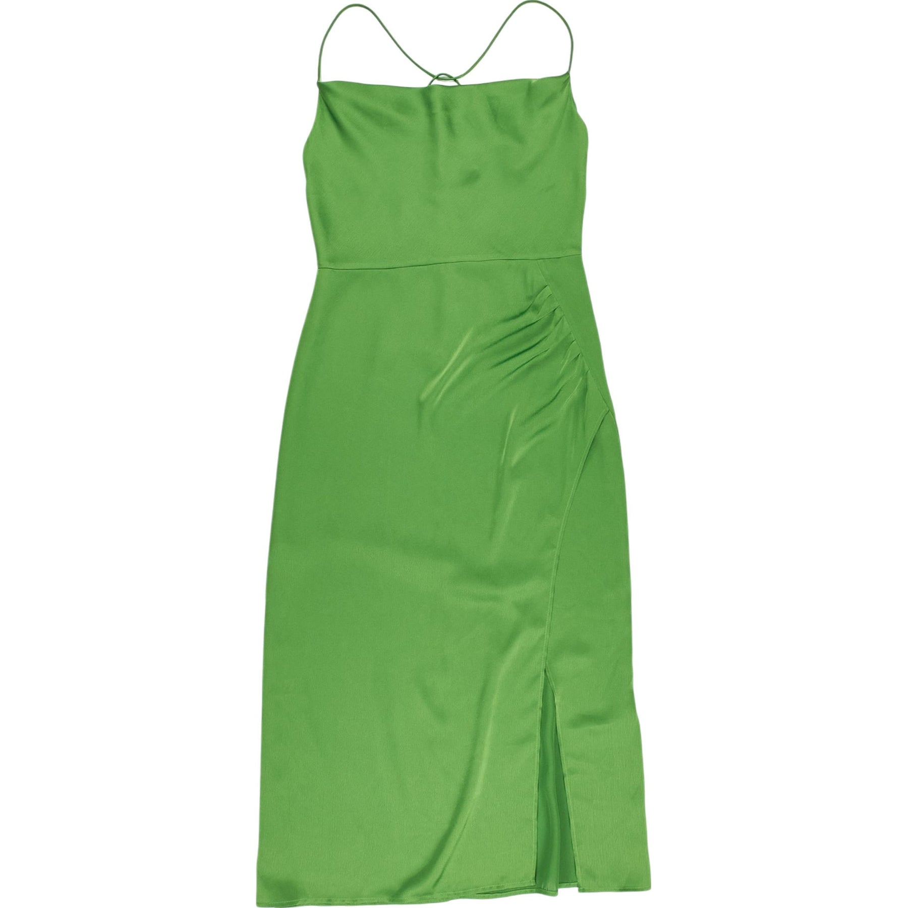 OMNES Green Strappy Midi Dress