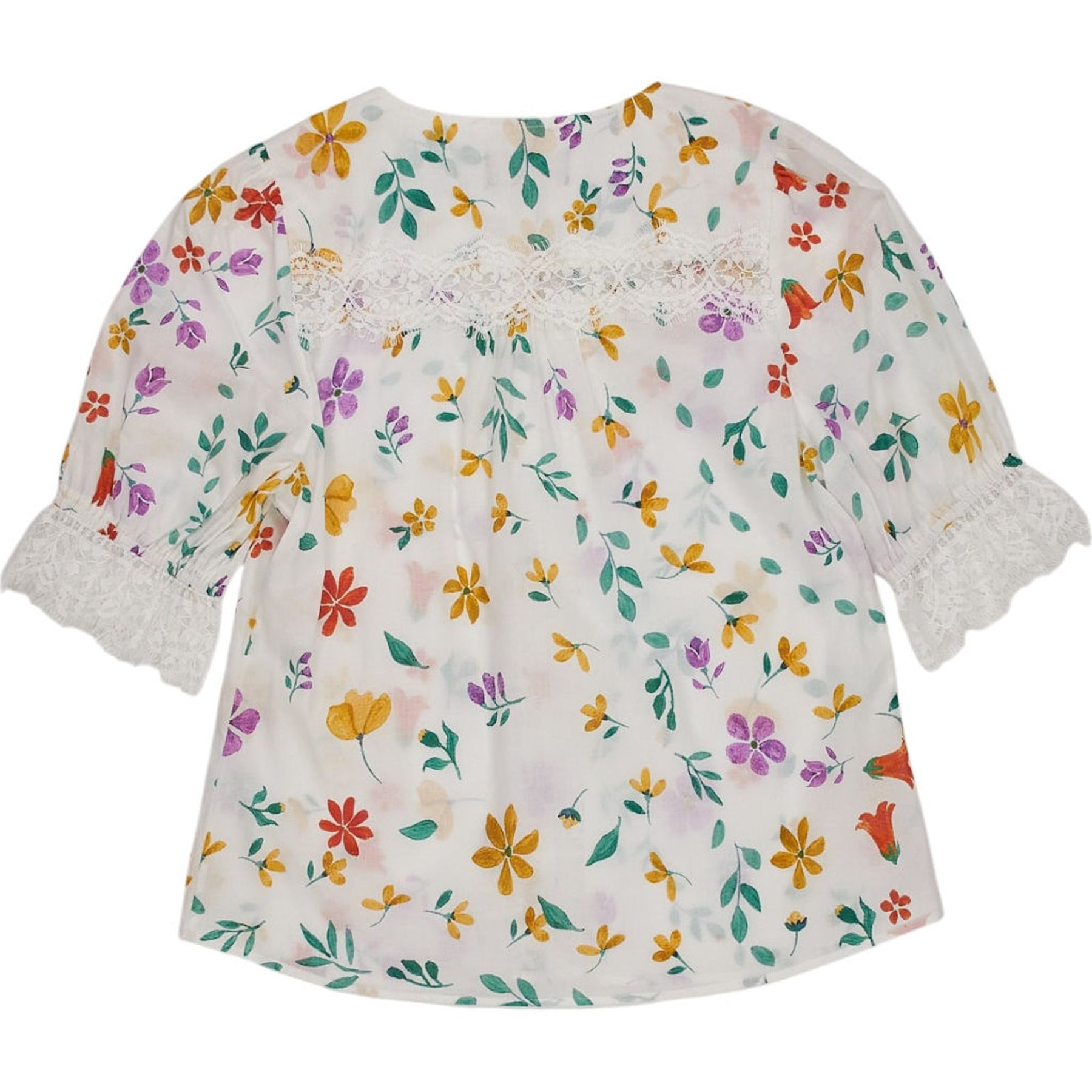 Wyse Multi Floral Lace Top 1
