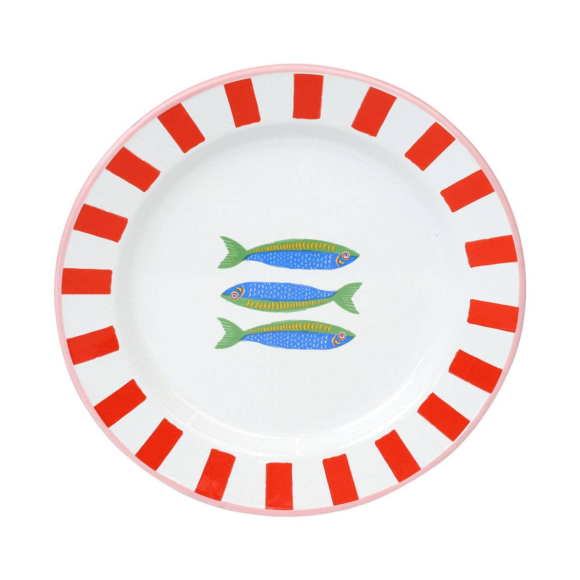 Fish Enamel Side Plate | 20cm