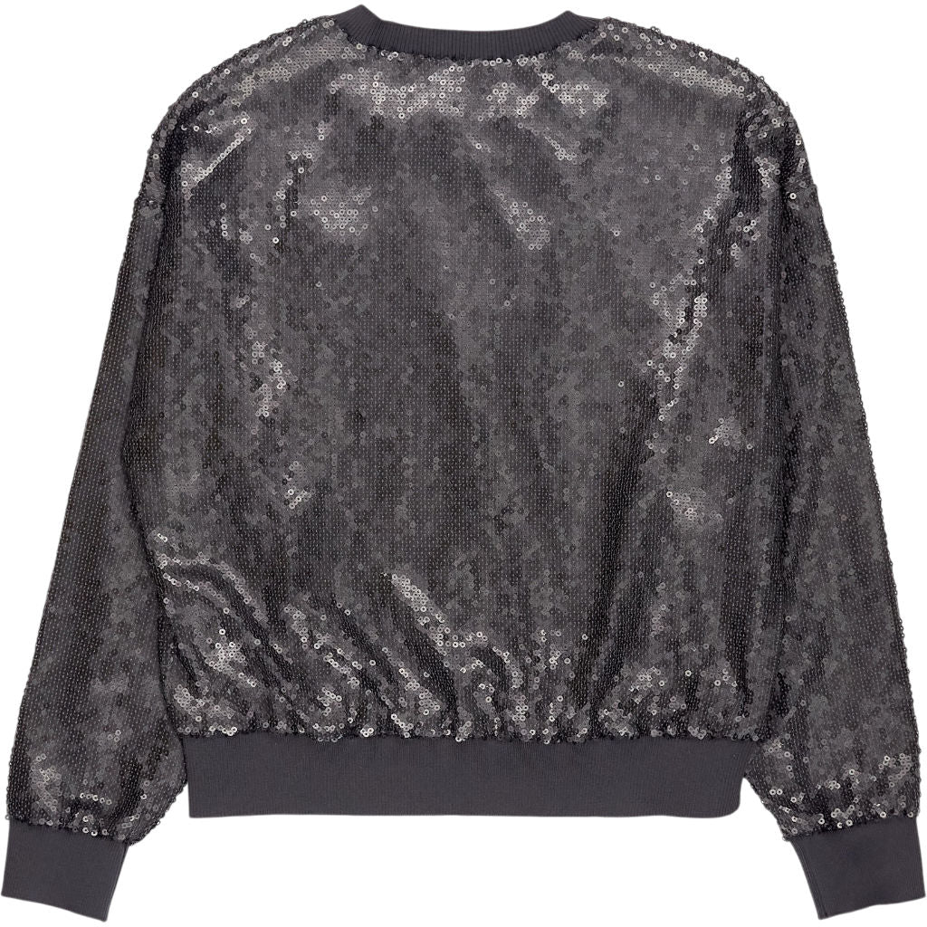 Hush Gunmetal Sadie Sequin Sweatshirt