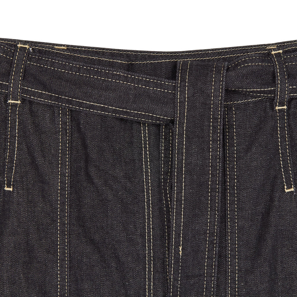Wyse Rein Black Denim Skirt