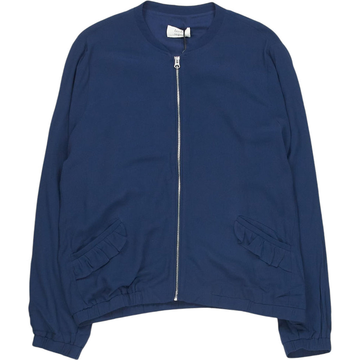 Hush Blueberry Frill Bomber Jacket